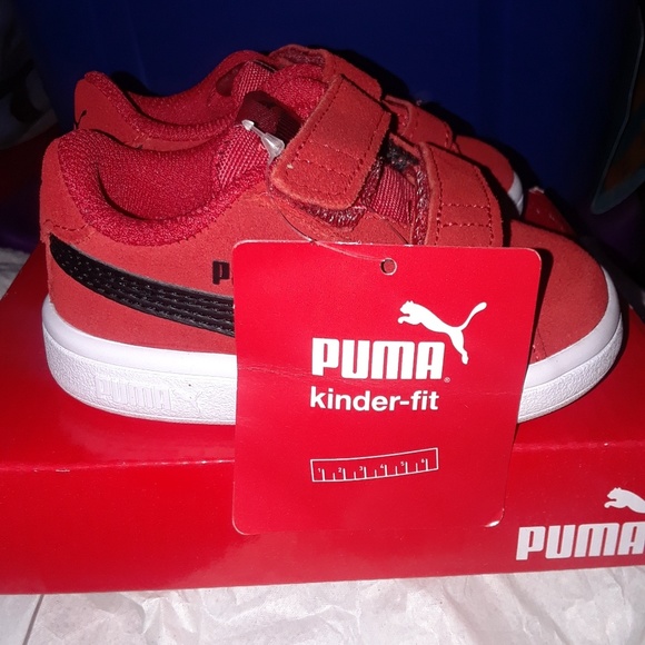 Puma Other - 4C Puma Smash Red/Black Baby Shoes